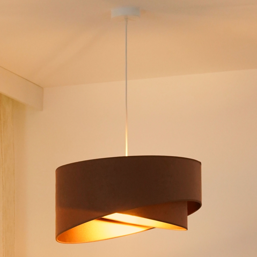 Brilagi - LED Lustr na lanku LYRA 1xE27/15W/230V hnědá/zlatá