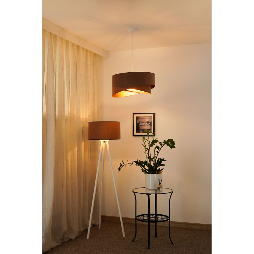 Brilagi - LED Lustr na lanku LYRA 1xE27/15W/230V hnědá/zlatá