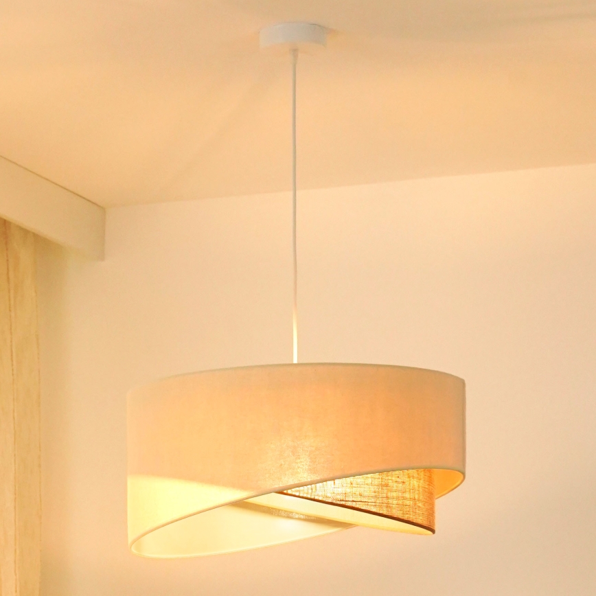 Brilagi - LED Lustr na lanku LYRA 1xE27/15W/230V krémová/béžová