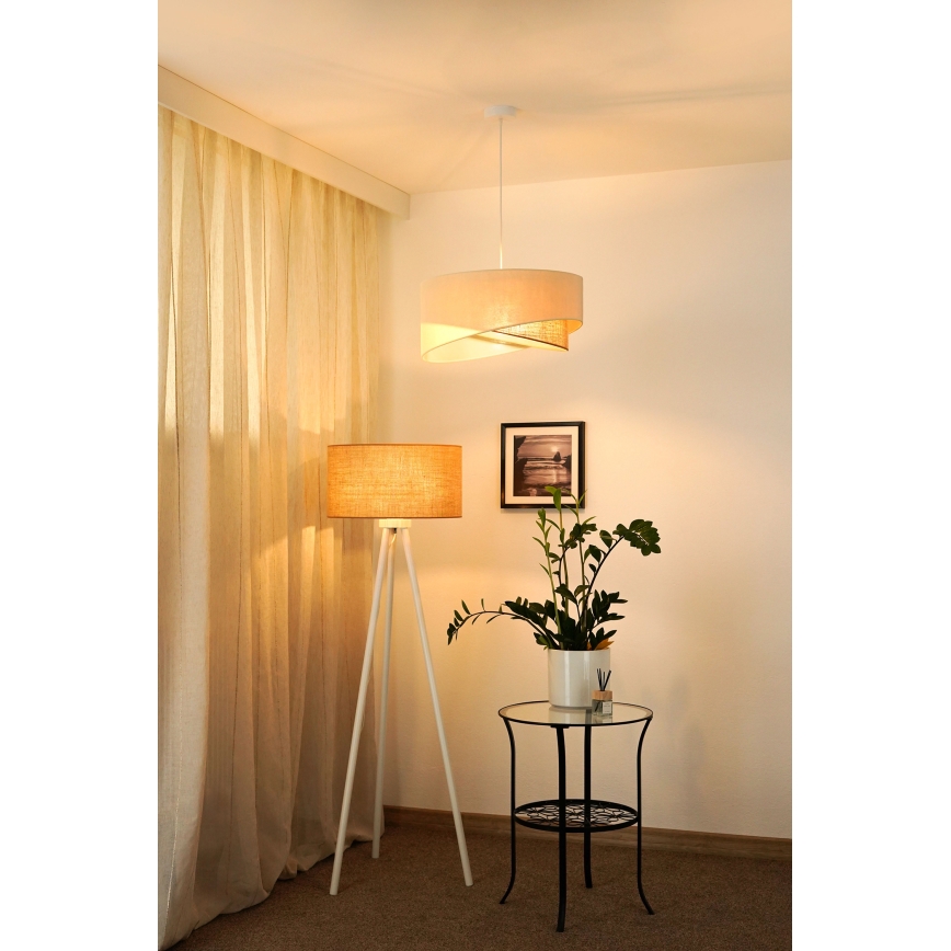 Brilagi - LED Lustr na lanku LYRA 1xE27/15W/230V krémová/béžová