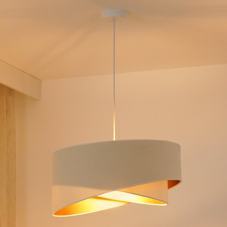 Brilagi - LED Lustr na lanku LYRA 1xE27/15W/230V krémová/bílá
