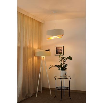 Brilagi - LED Lustr na lanku LYRA 1xE27/15W/230V krémová/bílá