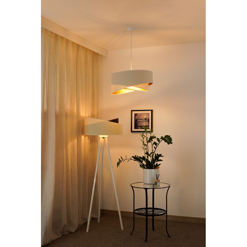 Brilagi - LED Lustr na lanku LYRA 1xE27/15W/230V krémová/bílá