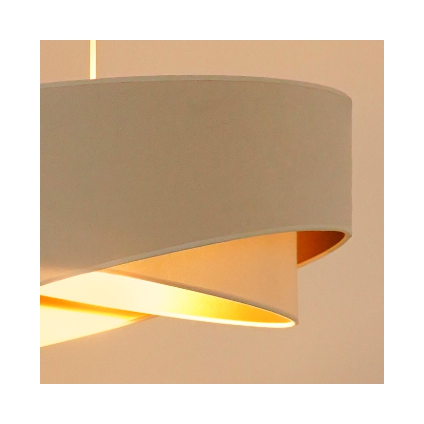 Brilagi - LED Lustr na lanku LYRA 1xE27/15W/230V krémová/bílá