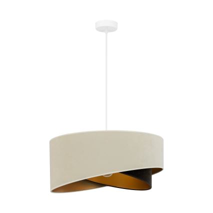 Brilagi - LED Lustr na lanku LYRA 1xE27/15W/230V krémová/černá/zlatá
