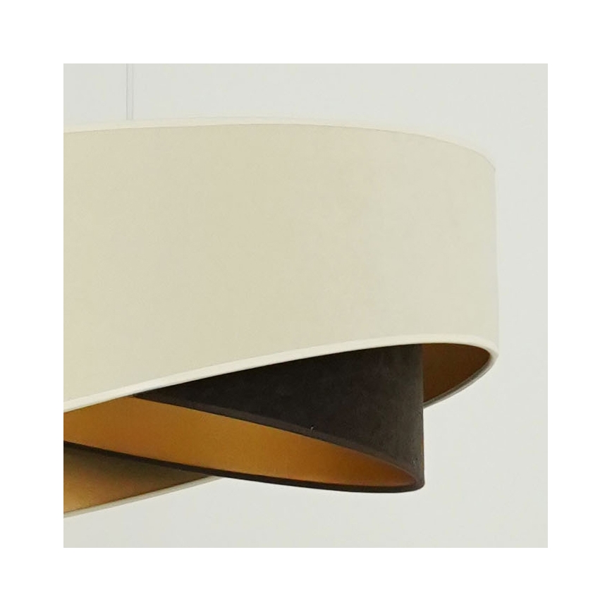 Brilagi - LED Lustr na lanku LYRA 1xE27/15W/230V krémová/černá/zlatá