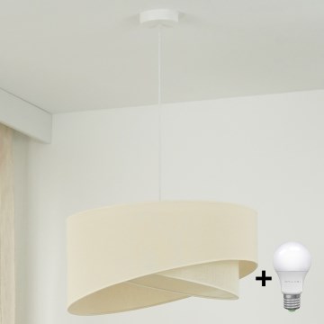 Brilagi - LED Lustr na lanku LYRA 1xE27/15W/230V krémová