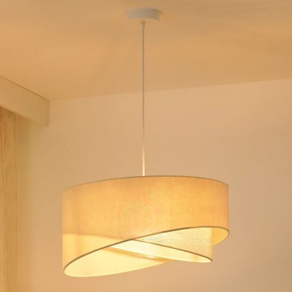 Brilagi - LED Lustr na lanku LYRA 1xE27/15W/230V krémová