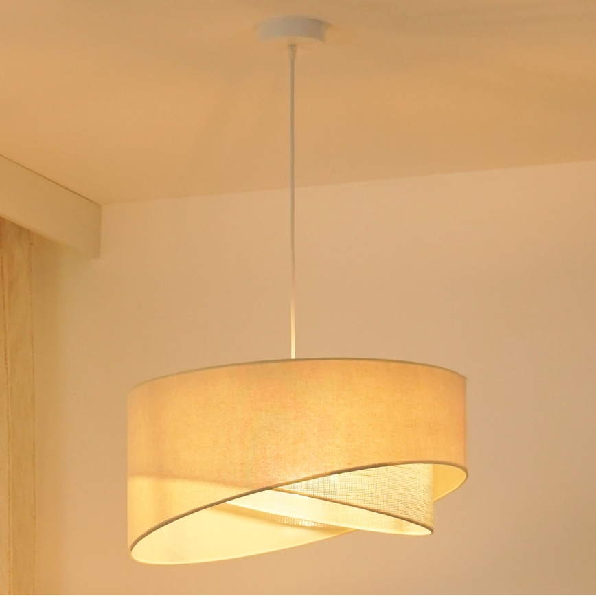 Brilagi - LED Lustr na lanku LYRA 1xE27/15W/230V krémová