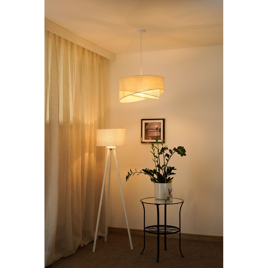 Brilagi - LED Lustr na lanku LYRA 1xE27/15W/230V krémová
