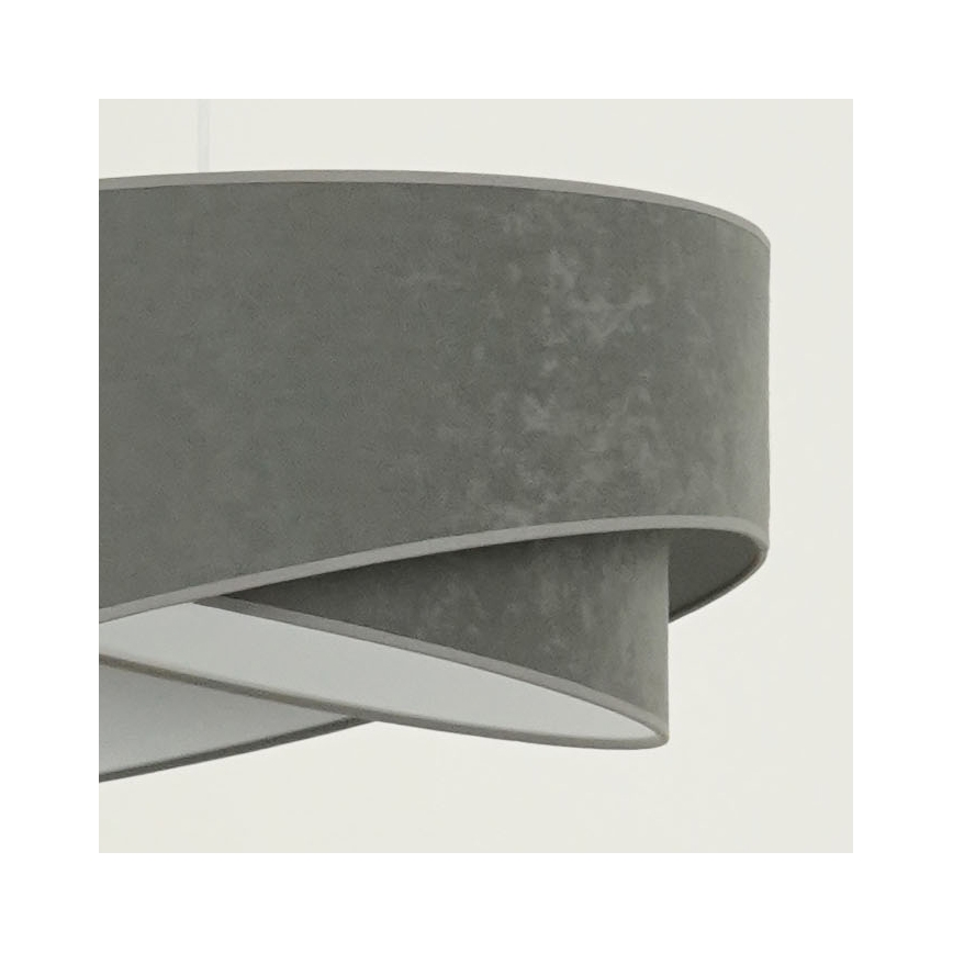 Brilagi - LED Lustr na lanku LYRA 1xE27/15W/230V šedá/bílá