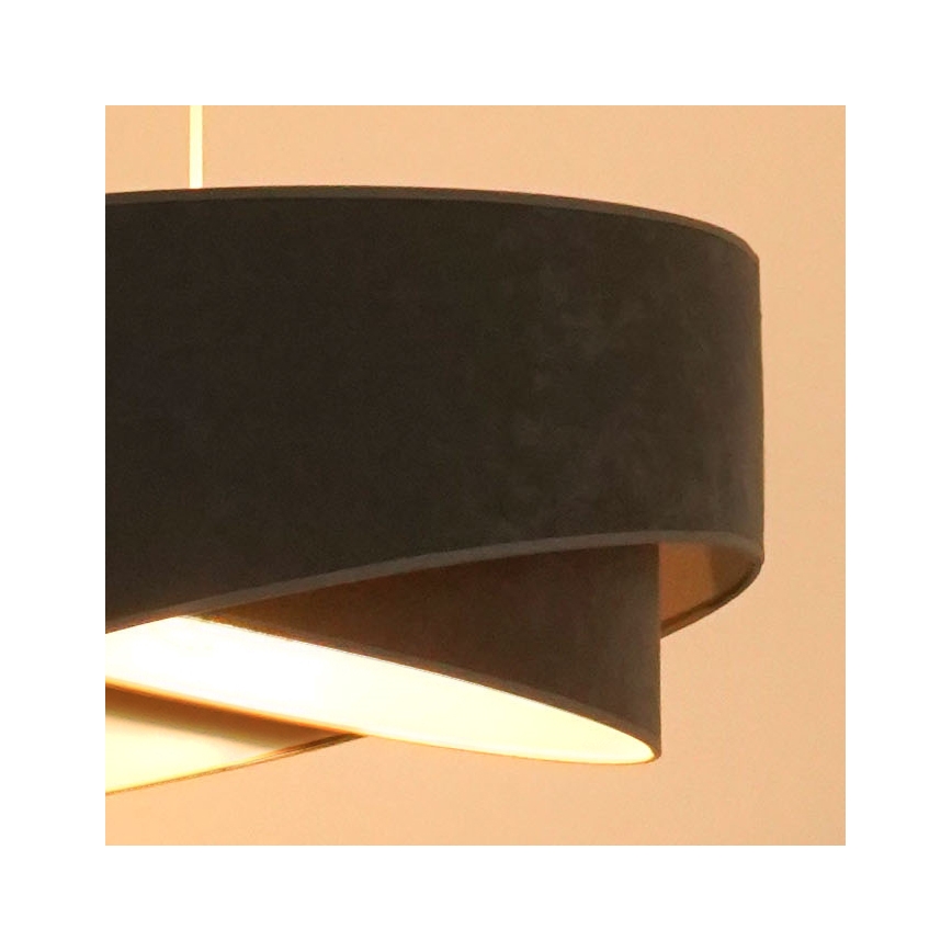 Brilagi - LED Lustr na lanku LYRA 1xE27/15W/230V šedá/bílá