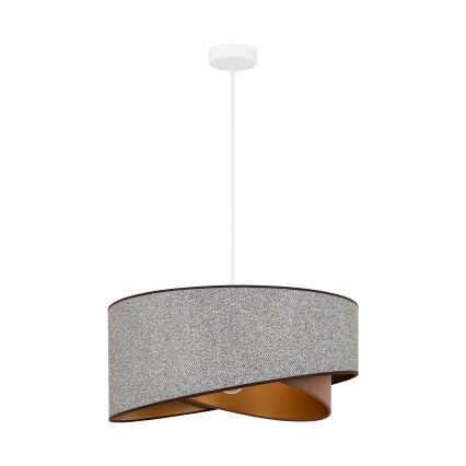 Brilagi - LED Lustr na lanku LYRA 1xE27/15W/230V šedá/krémová/zlatá