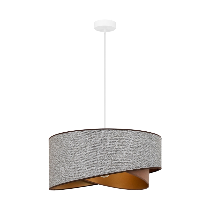 Brilagi - LED Lustr na lanku LYRA 1xE27/15W/230V šedá/krémová/zlatá