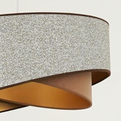 Brilagi - LED Lustr na lanku LYRA 1xE27/15W/230V šedá/krémová/zlatá