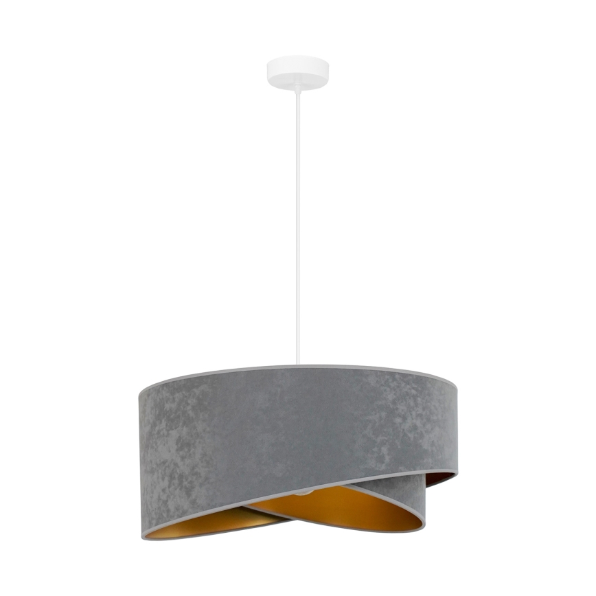 Brilagi - LED Lustr na lanku LYRA 1xE27/15W/230V šedá/zlatá