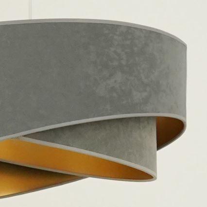 Brilagi - LED Lustr na lanku LYRA 1xE27/15W/230V šedá/zlatá