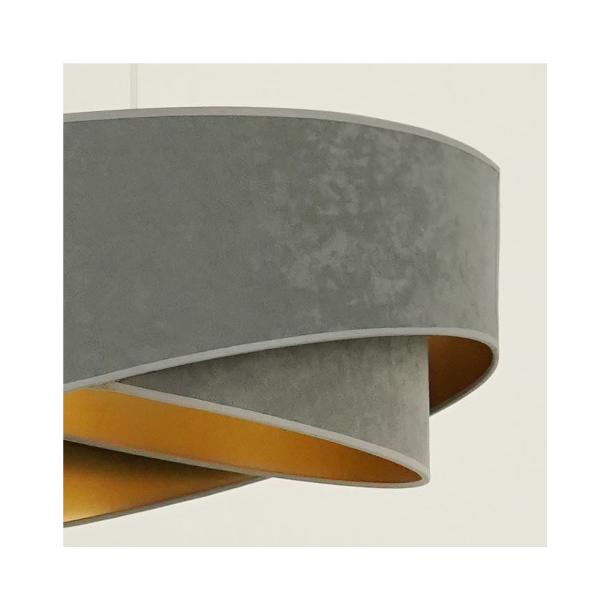 Brilagi - LED Lustr na lanku LYRA 1xE27/15W/230V šedá/zlatá