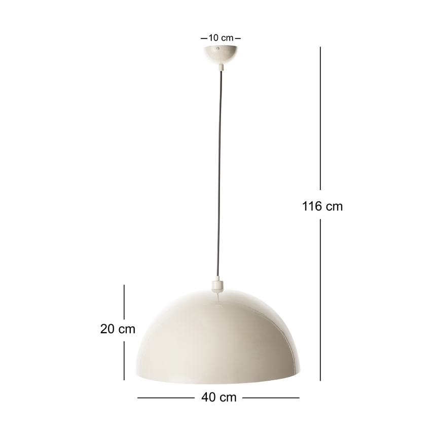 Brilagi - LED Lustr na lanku METALO 1xE27/40W/230V pr. 40 cm béžová/měděná