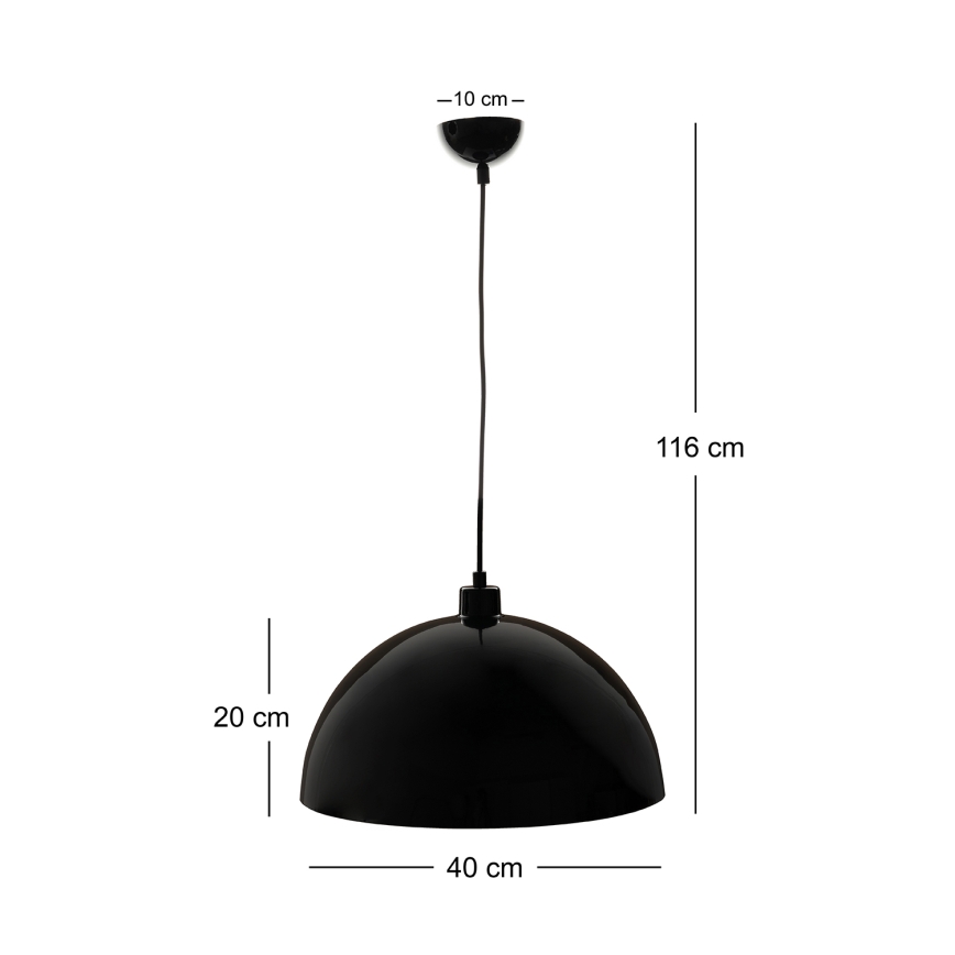 Brilagi - LED Lustr na lanku METALO 1xE27/40W/230V pr. 40 cm černá/měděná
