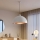 Brilagi - LED Lustr na lanku METALO 1xE27/40W/230V pr. 60 cm bílá/měděná