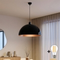 Brilagi - LED Lustr na lanku METALO 1xE27/40W/230V pr. 60 cm černá/měděná