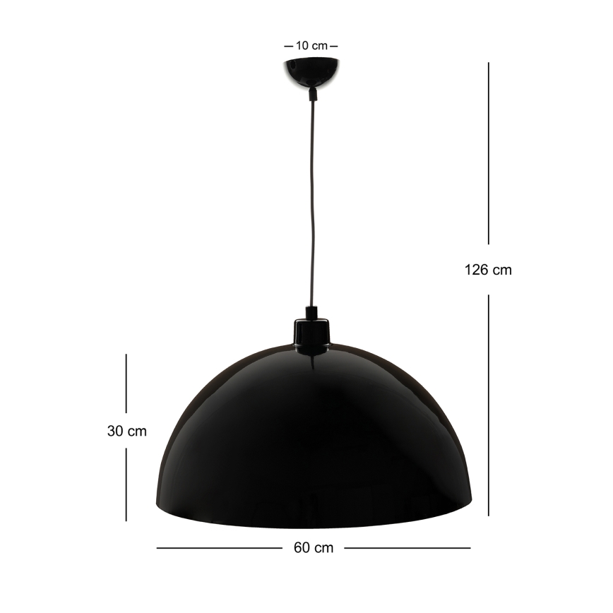 Brilagi - LED Lustr na lanku METALO 1xE27/40W/230V pr. 60 cm černá/měděná