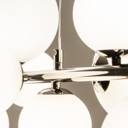 Brilagi - LED Lustr na lanku MILLA 10xG9/3W/230V černý chrom/bílá