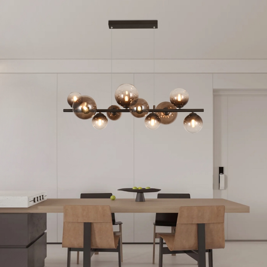 Brilagi - LED Lustr na lanku MILLA 10xG9/3W/230V hnědá/kouřová hnědá