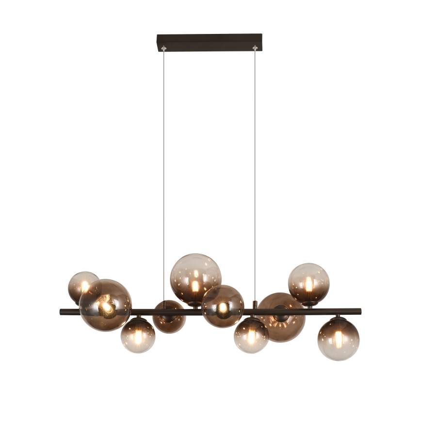 Brilagi - LED Lustr na lanku MILLA 10xG9/3W/230V hnědá/kouřová hnědá