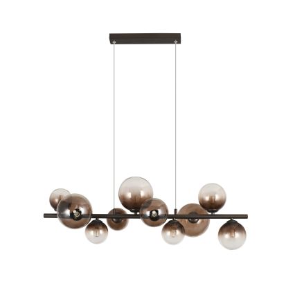 Brilagi - LED Lustr na lanku MILLA 10xG9/3W/230V hnědá/kouřová hnědá