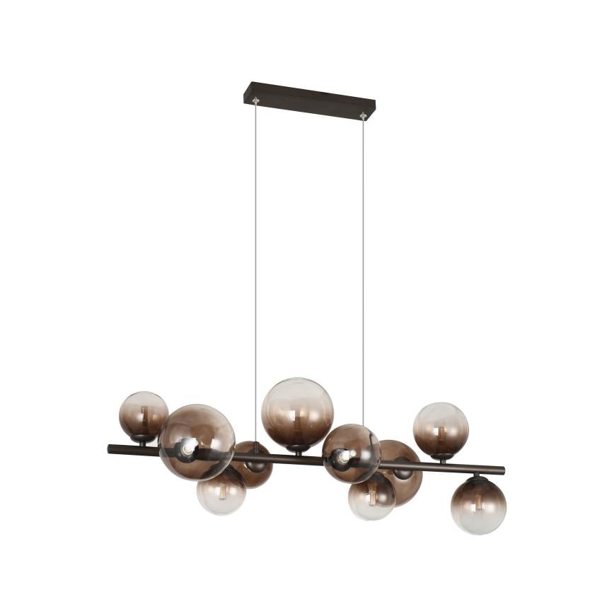 Brilagi - LED Lustr na lanku MILLA 10xG9/3W/230V hnědá/kouřová hnědá
