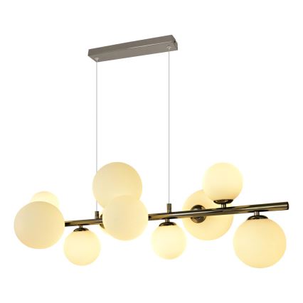 Brilagi - LED Lustr na lanku MILLA 10xG9/3W/230V lesklý chrom/bílá