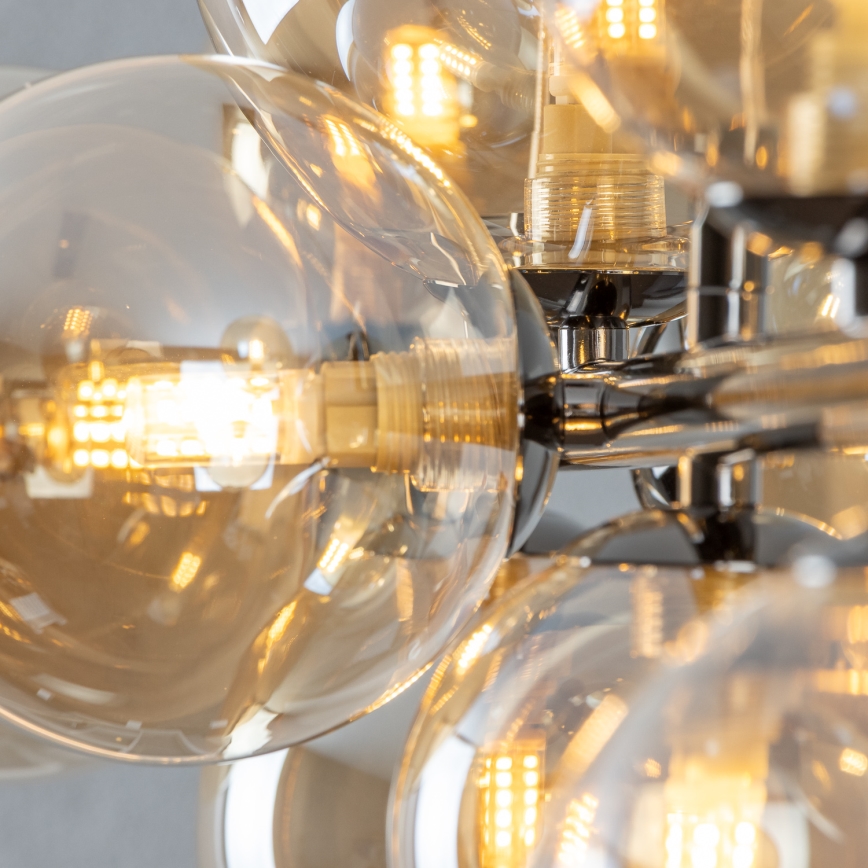 Brilagi - LED Lustr na lanku MILLA 10xG9/3W/230V lesklý chrom/zlatá