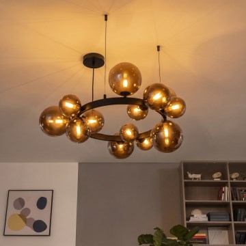 Brilagi - LED Lustr na lanku MILLA 15xG9/3W/230V hnědá/kouřová hnědá