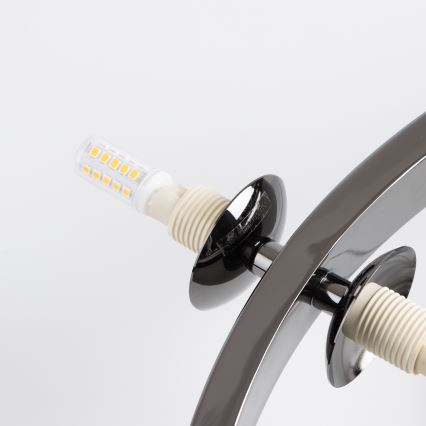 Brilagi - LED Lustr na lanku MILLA 15xG9/3W/230V lesklý chrom/kouřová