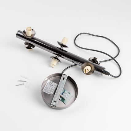 Brilagi - LED Lustr na lanku MILLA 6xG9/3W/230V černý chrom/kouřová