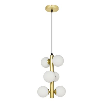 Brilagi - LED Lustr na lanku MILLA 6xG9/3W/230V zlatá/bílá