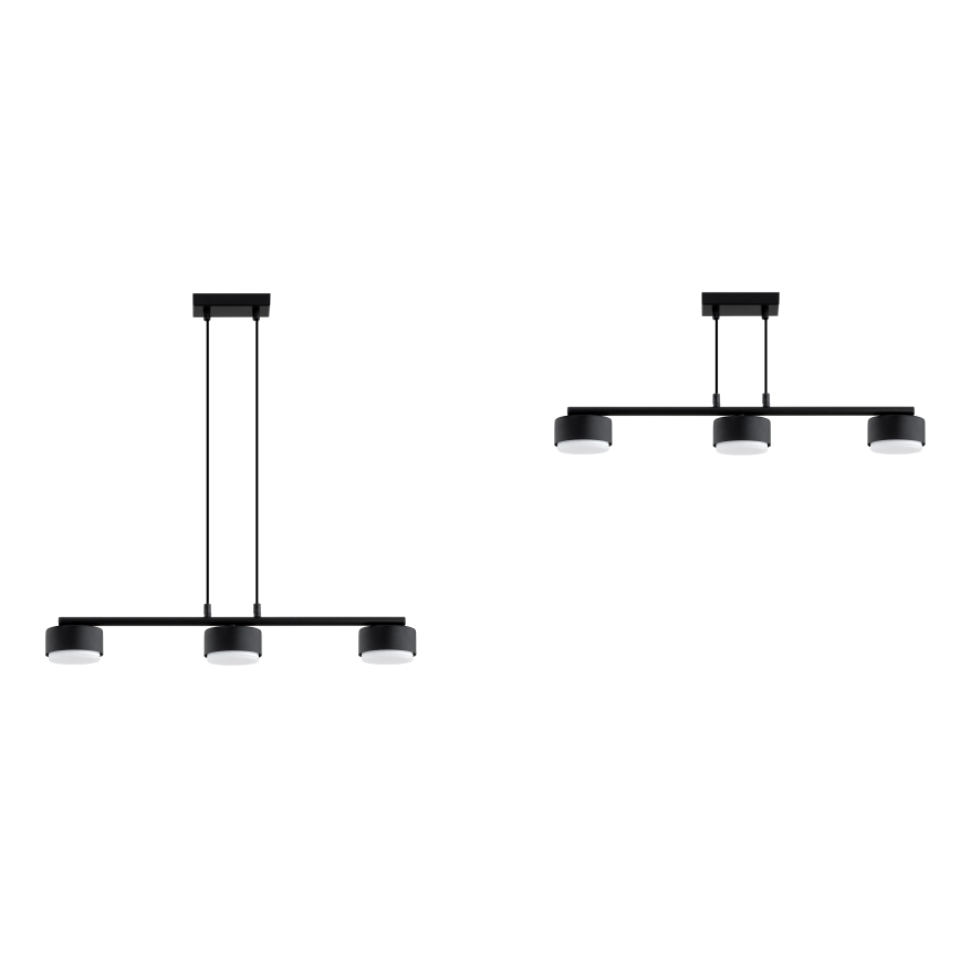 Brilagi - LED Lustr na lanku MONO 3xGX53/30W/230V černá