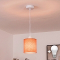 BRILAGI - LED Lustr na lanku NUBILA 1xE27/60W/230V pr. 14 cm bílá/oranžová