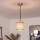 Brilagi - LED Lustr na lanku NUBILA 1xE27/60W/230V pr. 14 cm černá/hnědá