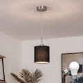Brilagi - LED Lustr na lanku NUBILA 1xE27/60W/230V pr. 14 cm černá