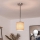 BRILAGI - LED Lustr na lanku NUBILA 1xE27/60W/230V pr. 14 cm černá/světle hnědá