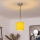 Brilagi - LED Lustr na lanku NUBILA 1xE27/60W/230V pr. 14 cm černá/žlutá