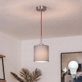 Brilagi - LED Lustr na lanku NUBILA 1xE27/60W/230V pr. 14 cm červená/světle šedá