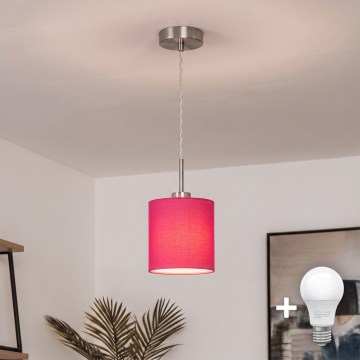 Brilagi - LED Lustr na lanku NUBILA 1xE27/60W/230V pr. 14 cm růžová