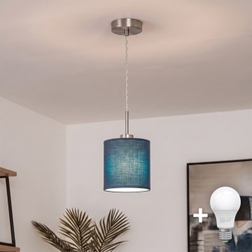 Brilagi - LED Lustr na lanku NUBILA 1xE27/60W/230V pr. 14 cm tmavě modrá