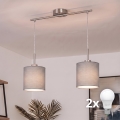 Brilagi - LED Lustr na lanku NUBILA 2xE27/60W/230V světle šedá