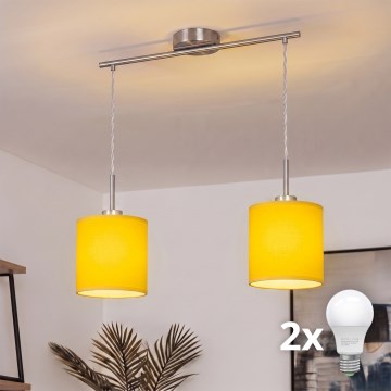 Brilagi - LED Lustr na lanku NUBILA 2xE27/60W/230V žlutá