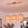 Brilagi - LED Lustr na lanku NUBILA 3xE27/60W/230V oranžová